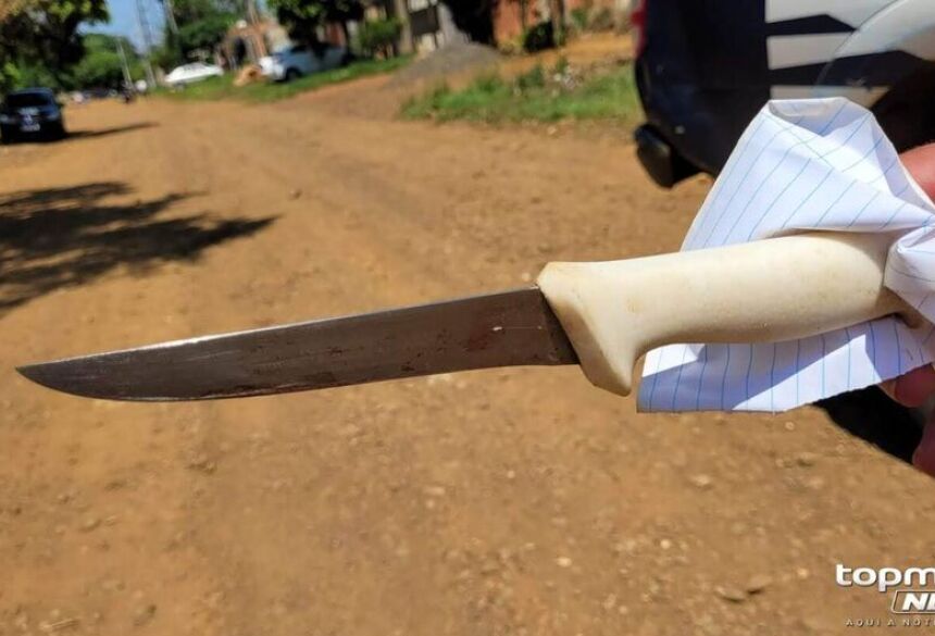 A mulher estava pelo local, mas fugiu antes da chegada da Polícia Militar