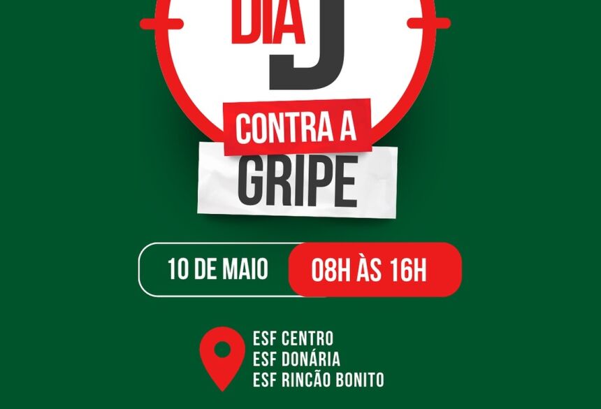 A ação visa ampliar a cobertura vacinal no município e proteger a população contra a gripe antes do inverno, período de maior circulação do vírus