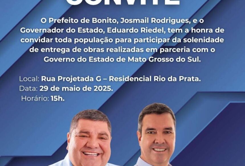  A gestão municipal reforça o convite aos moradores para que participem desse momento de celebração e acompanhem de perto os avanços 