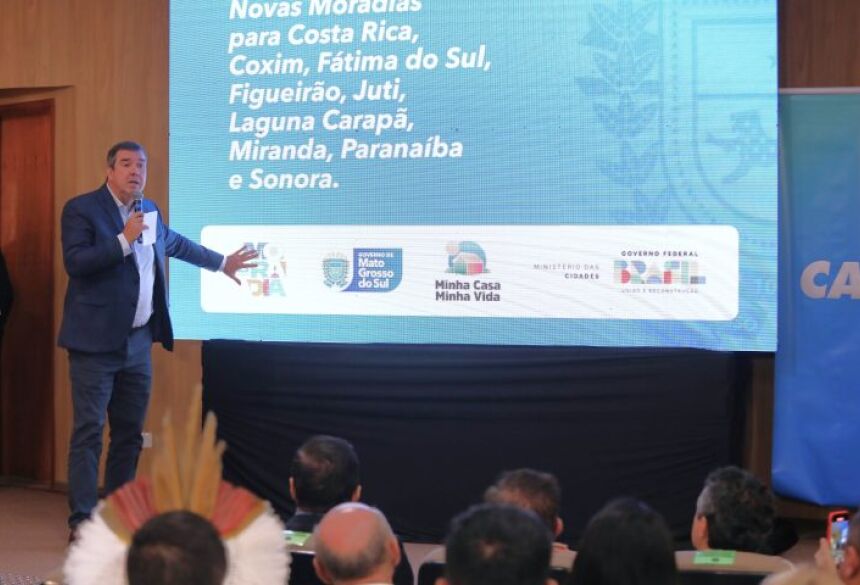 A ministra do Planejamento e Orçamento, Simone Tebet, representou o Governo Federal durante a solenidade