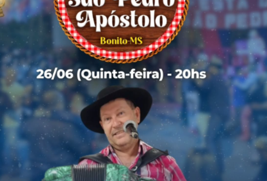 A programação conta com missas, barracas de comidas típicas, apresentações culturais e shows 