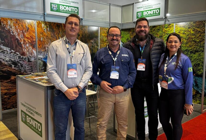 O município participou do evento com estande próprio, por meio da Secretaria Municipal de Turismo e Desenvolvimento Econômico