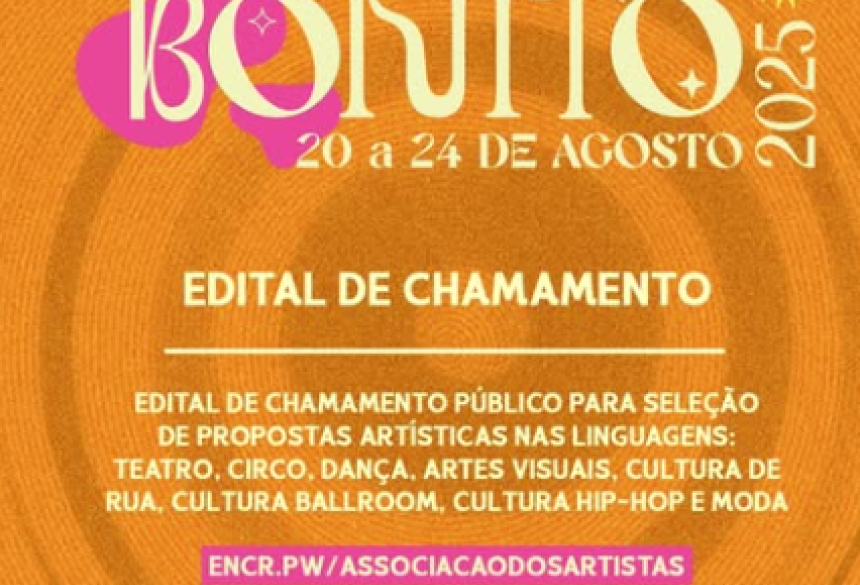 Artistas interessados devem acessar o edital, se inscrever e garantir seu espaço nesse evento que movimenta a cena cultural 