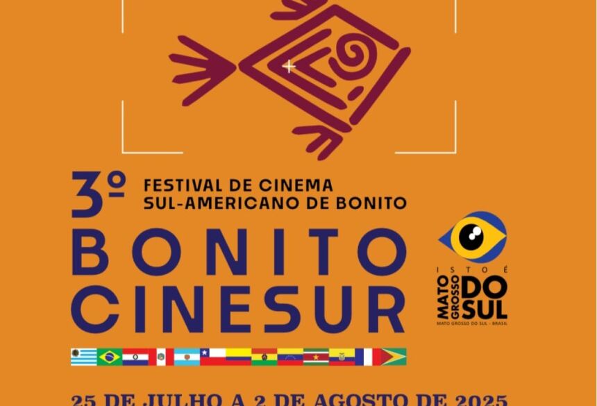 Com entrada gratuita e programação diversa, festival acontece de 25 de julho a 2 de agosto em Bonito (MS)