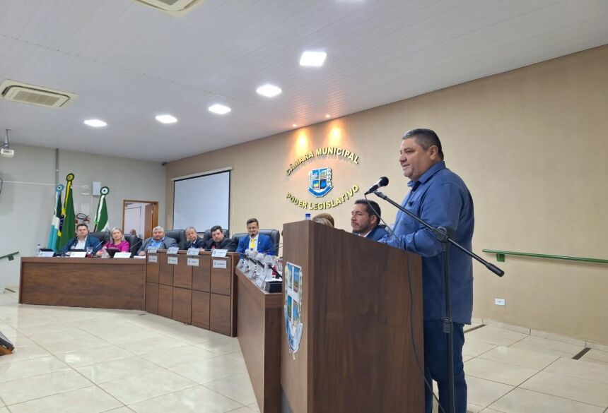  Durante a sessão, foram apresentados aos vereadores o andamento das ações da gestão
