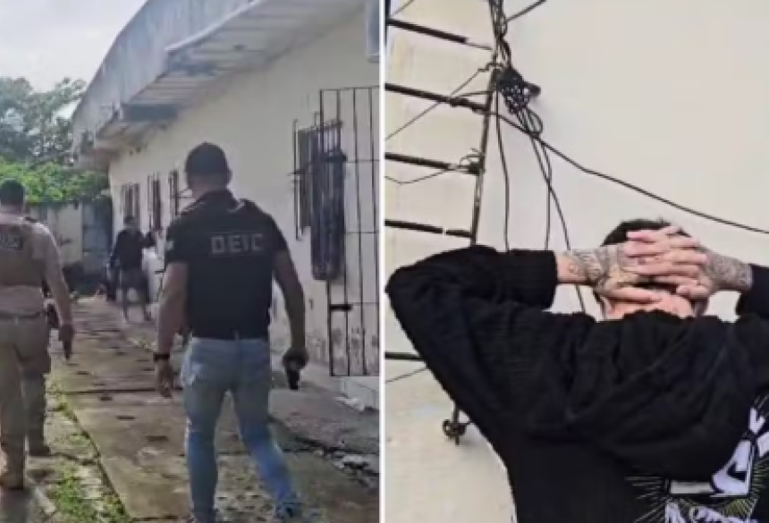 Polícia Civil de São Paulo prendeu um homem nesta segunda-feira (25) acusado de fazer ameaças ao youtuber Felca.  Foto: Reprodução/Polícia Civil