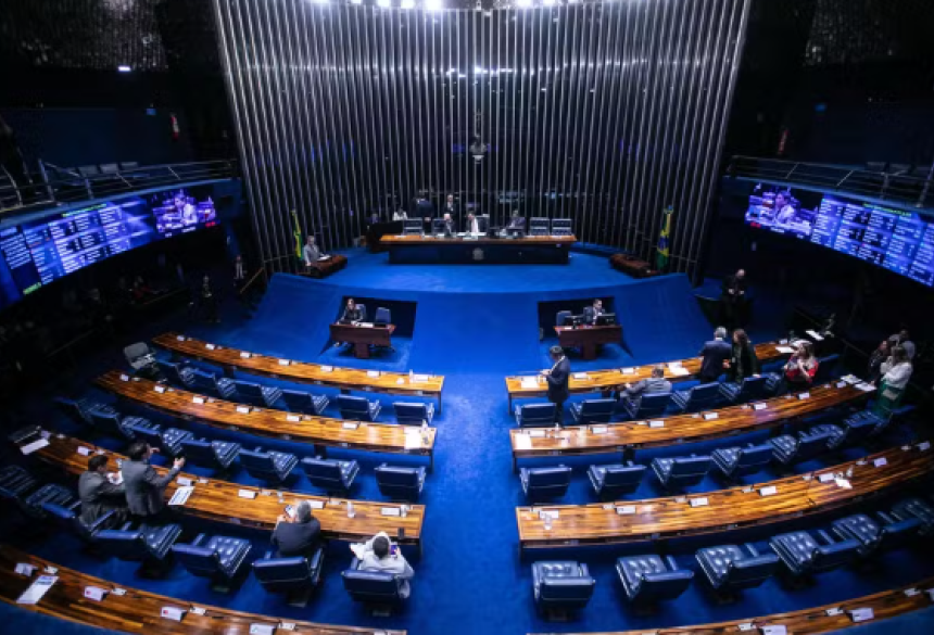 Plenário do Senado vazio, em dia de votação  Foto: Brenno Carvalho/O Globo
