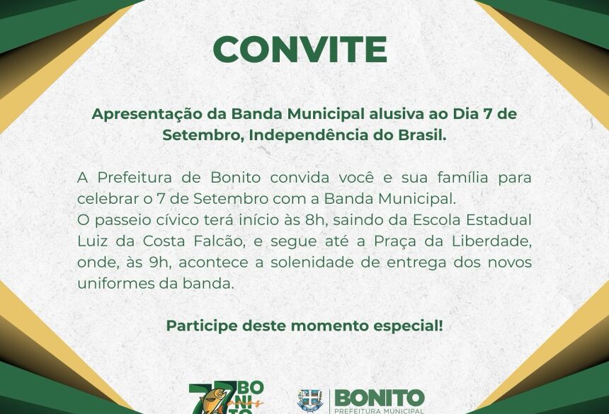 Informativo divulgado nas redes sociais