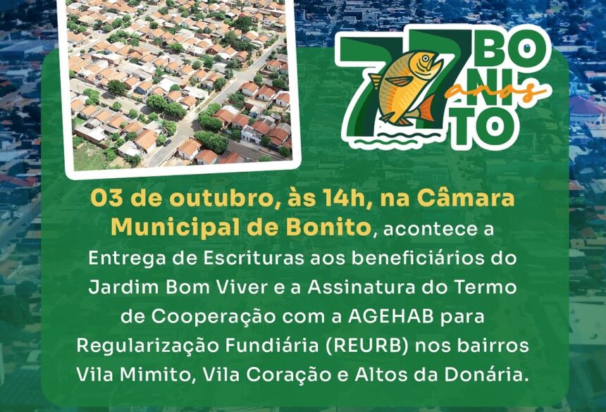 Informativo divulgado nas redes sociais