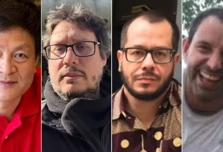 Os corpos ficaram carbonizados devido à explosão após a queda