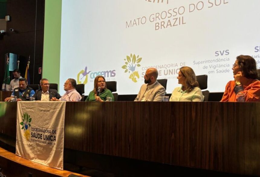 O evento é uma realização da SES, por meio da Superintendência de Vigilância em Saúde e da Coordenadoria de Saúde Única, em parceria com o Cosems/MS