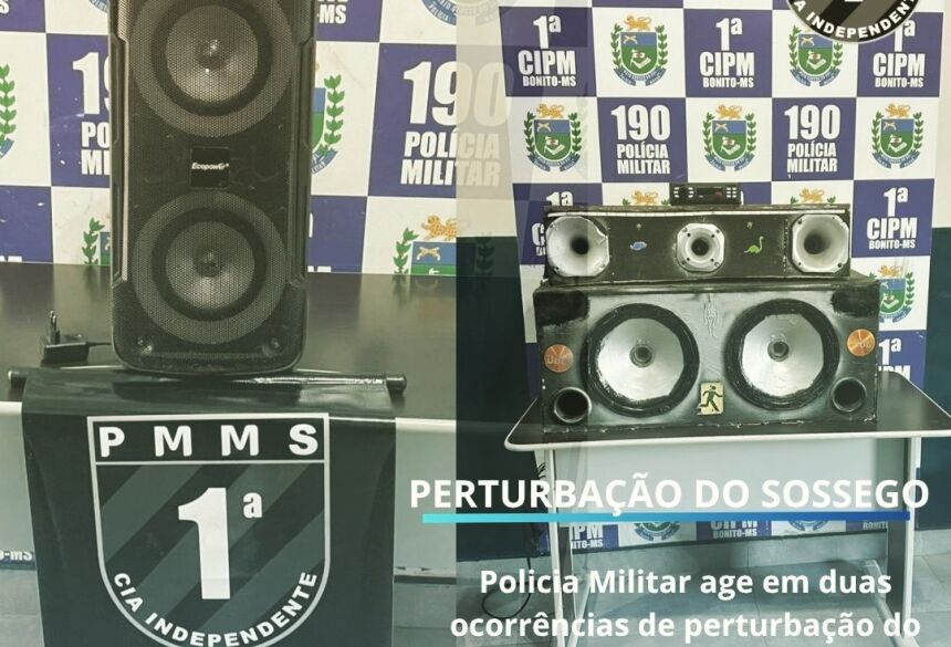 O equipamento sonoro foi apreendido, a autora do delito bem como a vítima e testemunha foram encaminhadas à Delegacia de Polícia Civil