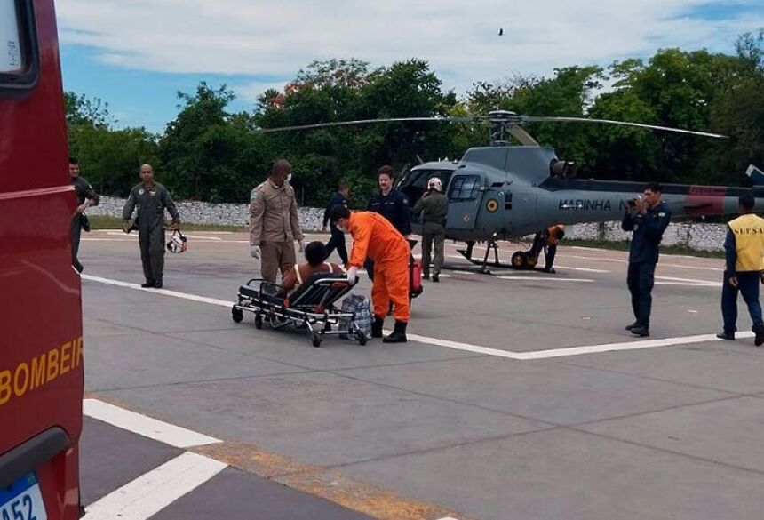 O resgate aconteceu na tarde de ontem / Divulgação/Corpo de Bombeiros