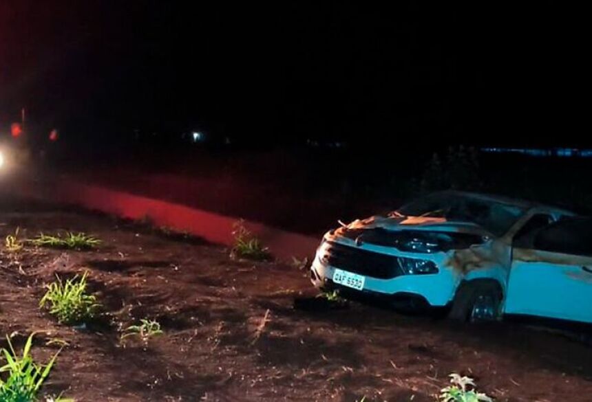 Ele estava dirigindo uma Fiat Toro quando perdeu o controle do veículo, resultando no acidente