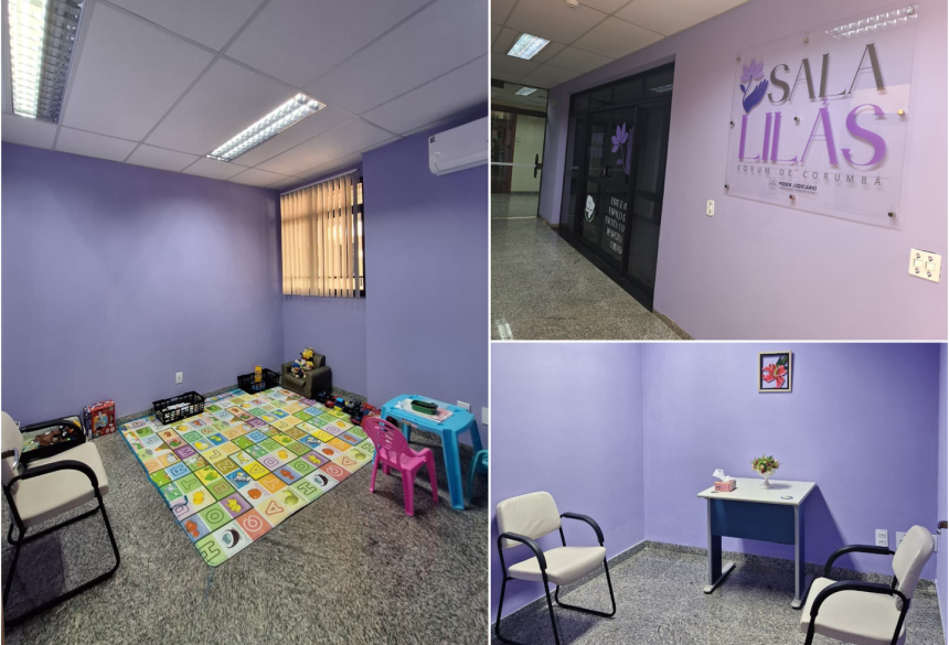 A comarca de Corumbá já possui Sala Lilás em funcionamento desde fevereiro de 2022, servindo como modelo para a expansão do programa no Estado