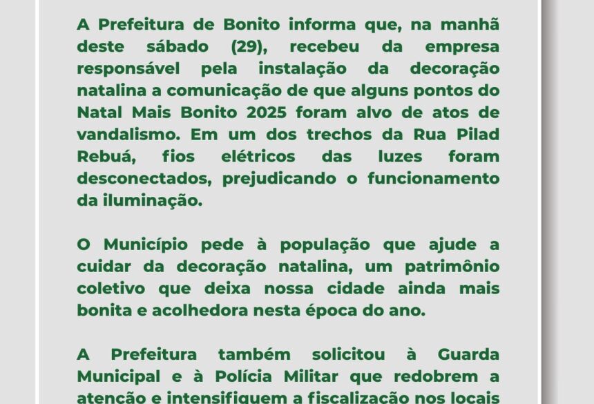 Imagem divulgada nas redes sociais 