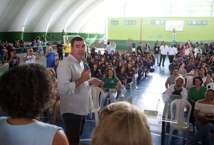 Nesta sexta-feira (12) foram entregues obras em oito escolas de Três Lagoas, beneficiando 7.754 alunos