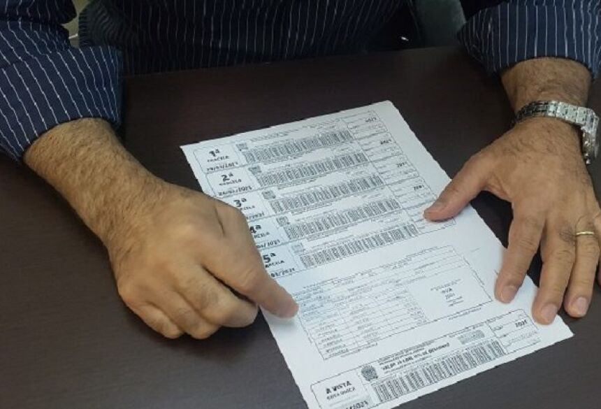 O parcelamento é uma alternativa para quem não efetuou o pagamento em parcela única dentro do prazo do desconto
