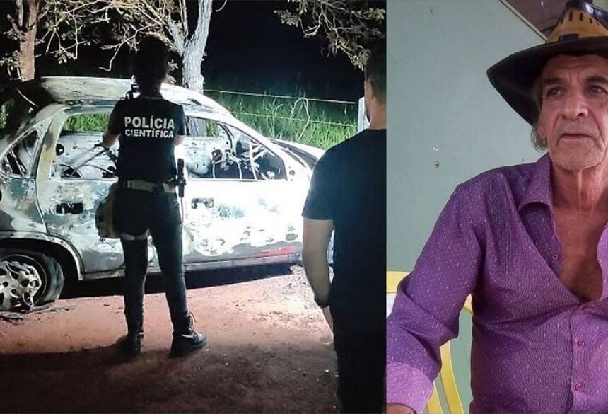 Homem encontrado carbonizado em carro teria sido morto por irmãos / Rio Brilhante em Tempo Real  