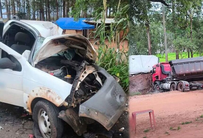 Duas pessoas que ocupavam a Fiat Strada não resistiram aos ferimentos e morreram no local, ficando presas às ferragens do veículo