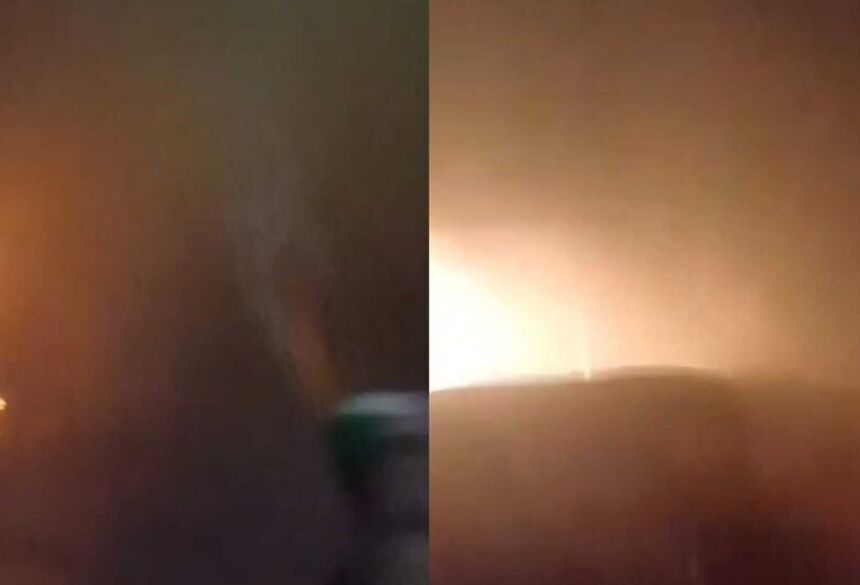 A mãe da criança também foi retirada do imóvel, apresentando sinais de intoxicação por fumaça