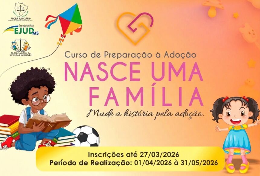 As inscrições podem ser realizadas até o dia 27 de março, no site da Ejud-MS, disponível aqui. Ao todo serão oito turmas com 40 vagas em cada e com carga horária de 40 horas-aulas