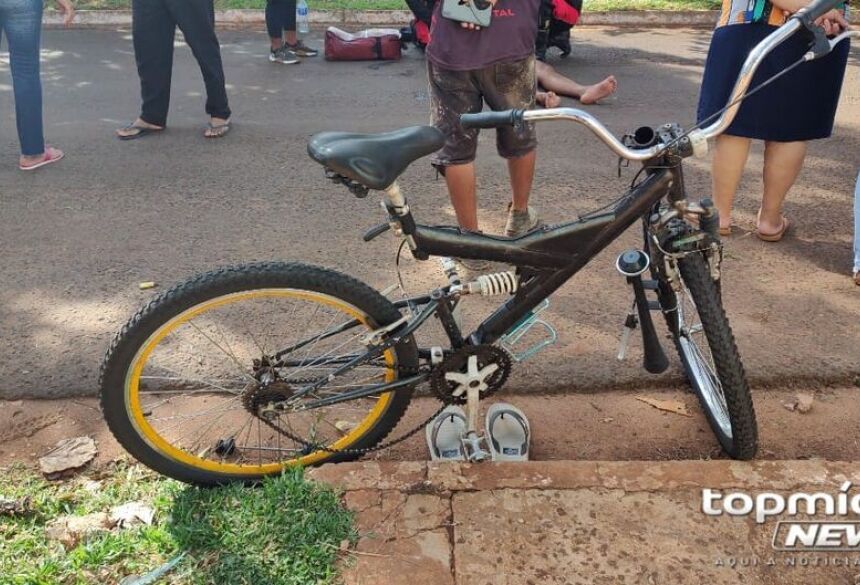 A motorista não conseguiu frear ou desviar a tempo e acabou colidindo com o menino