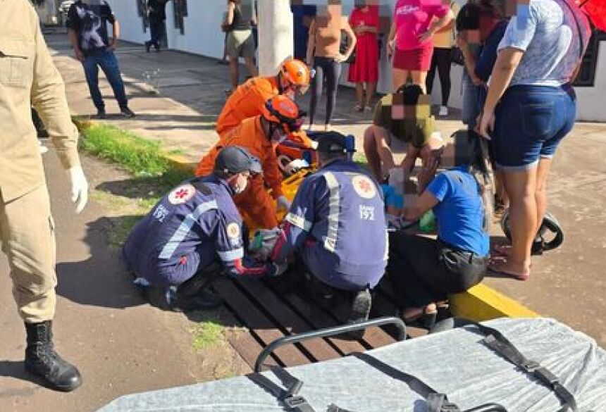 A menina de 9 anos também apresentava suspeita de fratura na perna esquerda