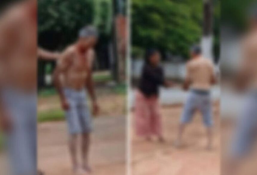A intervenção foi imediata, interrompendo as agressões e resultando na apreensão da arma