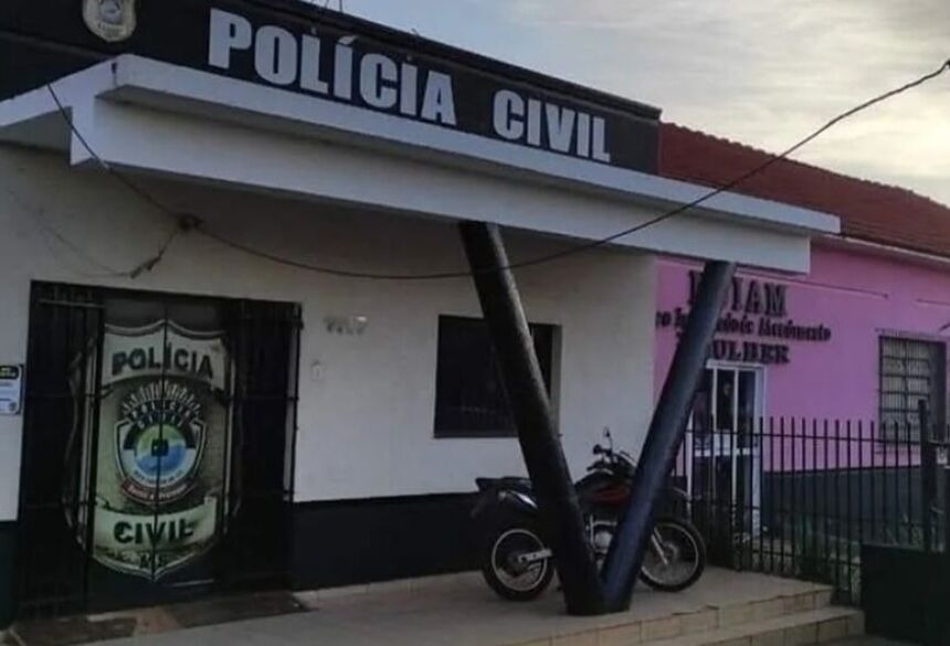 Delegacia de Rio Brilhante / Repro/Rio Brilhante em Tempo Real   