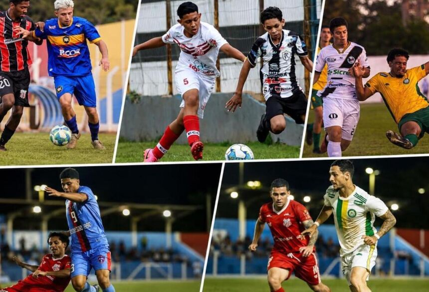 Jogos acontecem em diversas categorias de base e pela Série B Estadual (Fotos: Rodrigo Moreira e Assessorias)