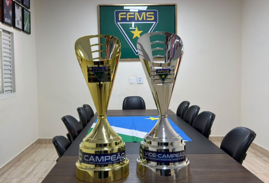 Troféus de Campeão e Vice-Campeão (Foto: Duda Paes)