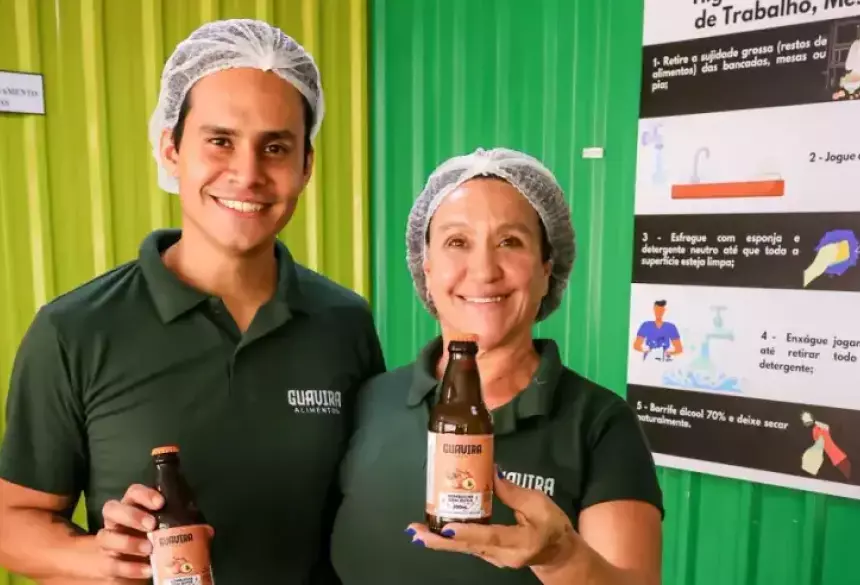 Mirian Lúcia Queiroz e Ronaldo Caires criaram a Guavira Alimentos, marca de kombuchas artesanais que valoriza os frutos nativos do Cerrado e a identidade regional.