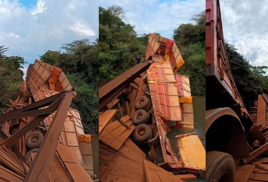 A ponte fica em um trecho utilizado por moradores que seguem da região do Capão Seco em direção a Campo Grande