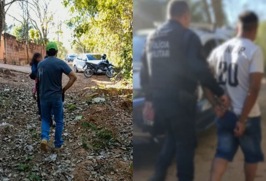 O suspeito foi encontrado em uma área de mata, acompanhado da filha do casal, de apenas 5 anos