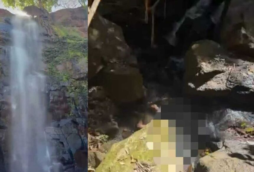O corpo foi localizado em uma área de mata e apresentava um ferimento na cabeça.