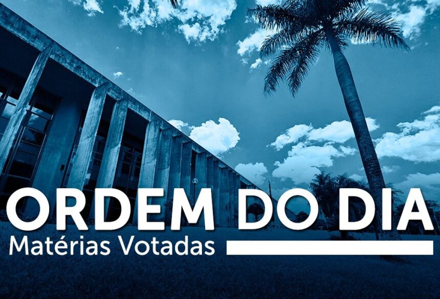 Sessões plenárias podem ser acompanhadas ao vivo pelos canais de comunicação da ALEMS às terças, quartas e quintas  Agência ALEMS: https://al.ms.gov.br/Noticias/145825/bordem-do-dia-b-aprovados-projetos-sobre-consumo-habitacao-e-protecao-as-mu