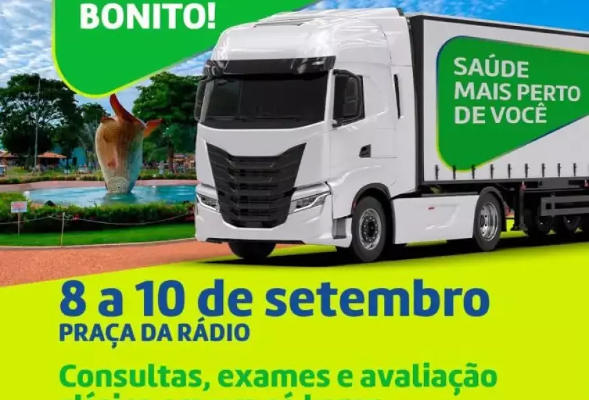 Com a chegada das carretas, o município amplia a oferta de atendimentos especializados e concentra consultas e exames em uma estrutura 