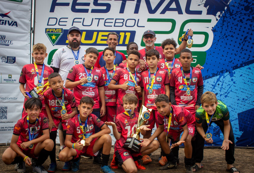 Pinheiros venceu quatro dos cinco jogos e ficou invicto na fase final em Maracaju (Foto: Aldino/DDD Comunicações)