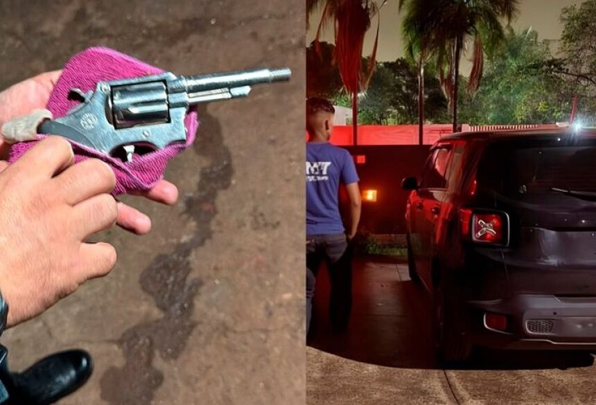 Uma das vítimas foi colocada no banco traseiro, junto com dois suspeitos