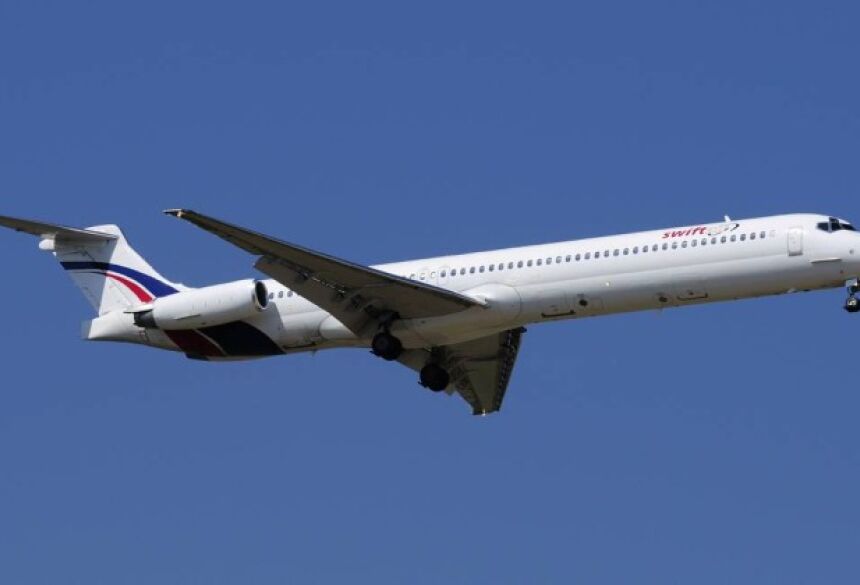 Um avião MD-83 da Swiftair é visto em uma foto sem data - STRINGER/SPAIN / REUTERS