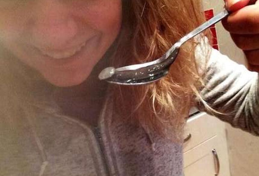 Uma escocesa encontrou um sanguessuga de 7 centímetros dentro do nariz Foto: Twitter