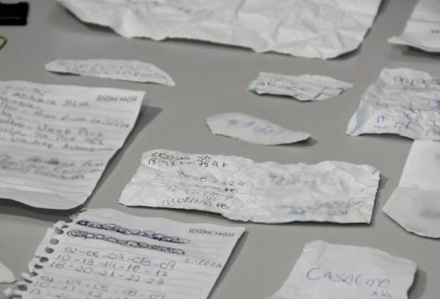 O maníaco possuía anotações com informações das vítimas, captadas nas redes sociais (Foto: Marcos Ermínio)