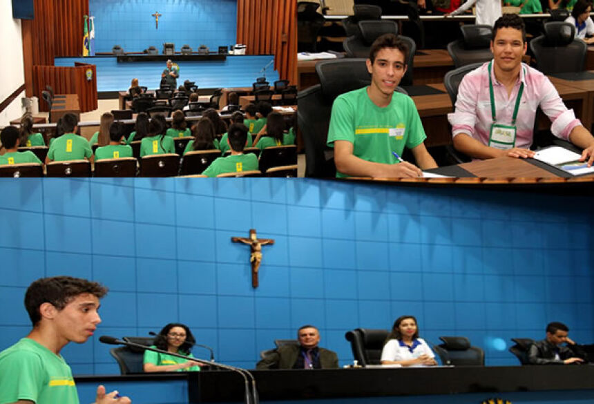 Parlamento Jovem realiza 5ª sessão ordinária e recebe estudantes Escola Estadual Bonifácio Camargo de BONITO