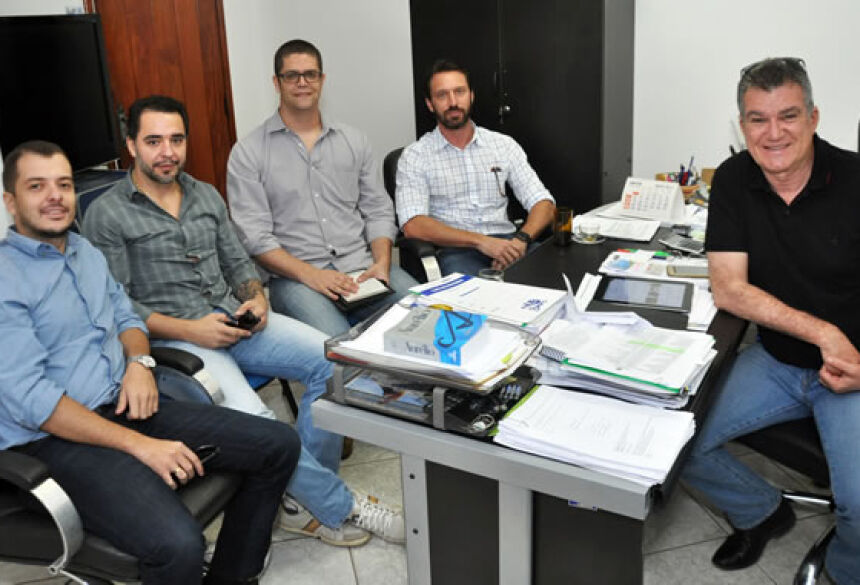 O Secretário Augusto Barbosa Mariano e sua equipe recepcionaram os organizadores do evento para reunião planejamento