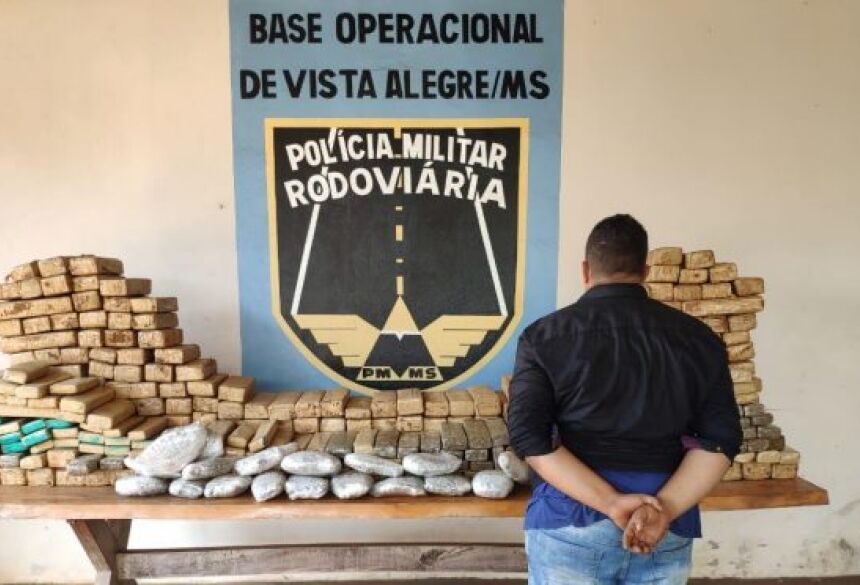 Em Maracaju, Polícia prende e recupera veículo com mais de 400 kg de droga na MS 164