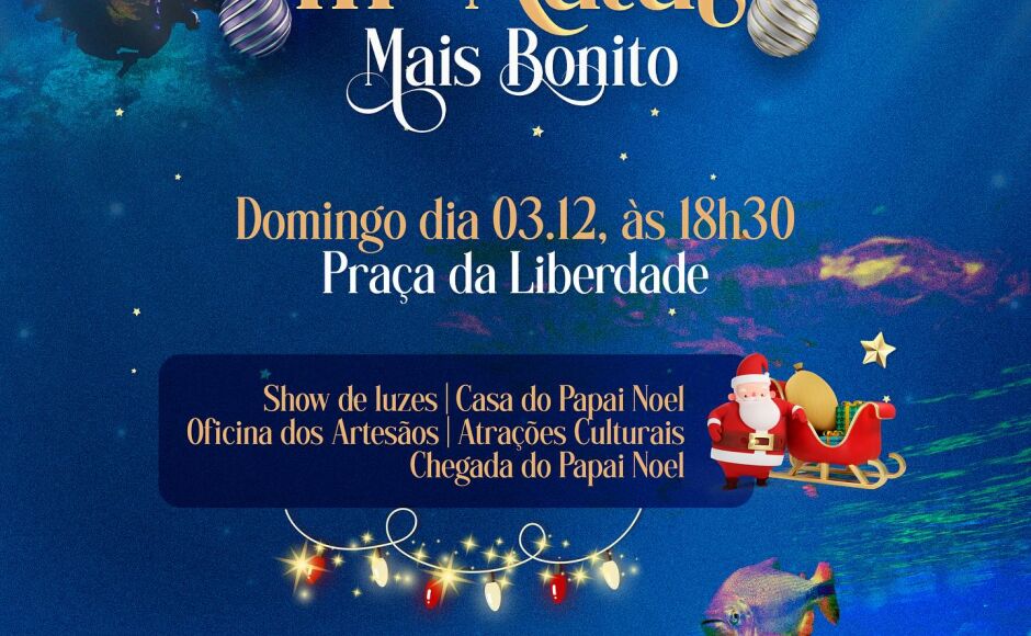 III Natal Mais Bonito é adiado e acontece no próximo domingo em Bonito