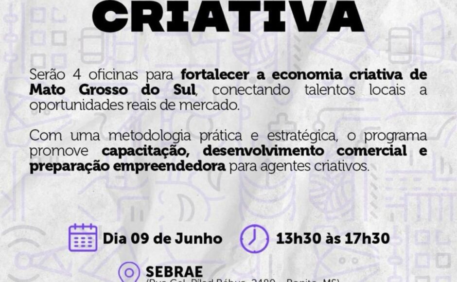 SEBRAE recebe uma tarde de oficinas no dia 9 de junho em Bonito