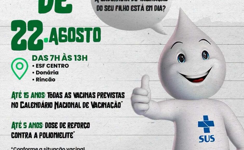 Dia D da Multivacinação acontece em Bonito no dia 22 de agosto