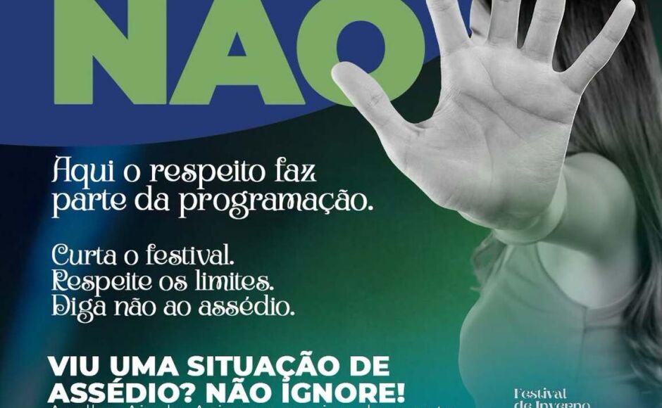 Bonito reforça combate ao assédio durante o Festival de Inverno
